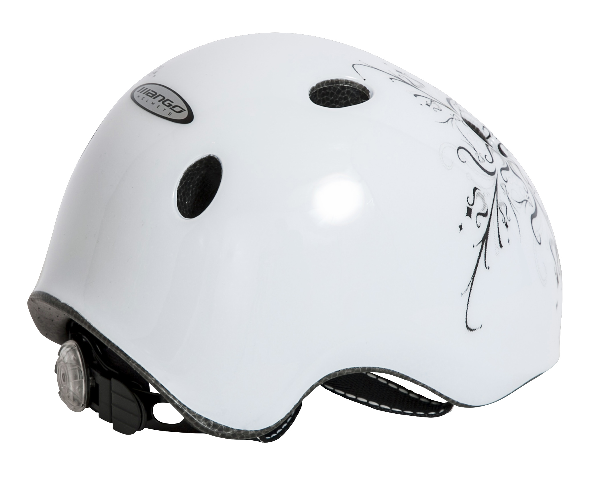 Cykelhjelm piuma white